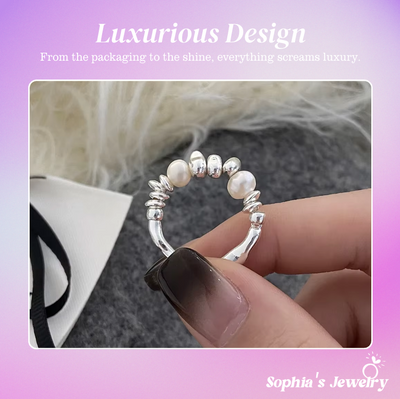 Vivienne | Moonlit Grace | Silver Ring