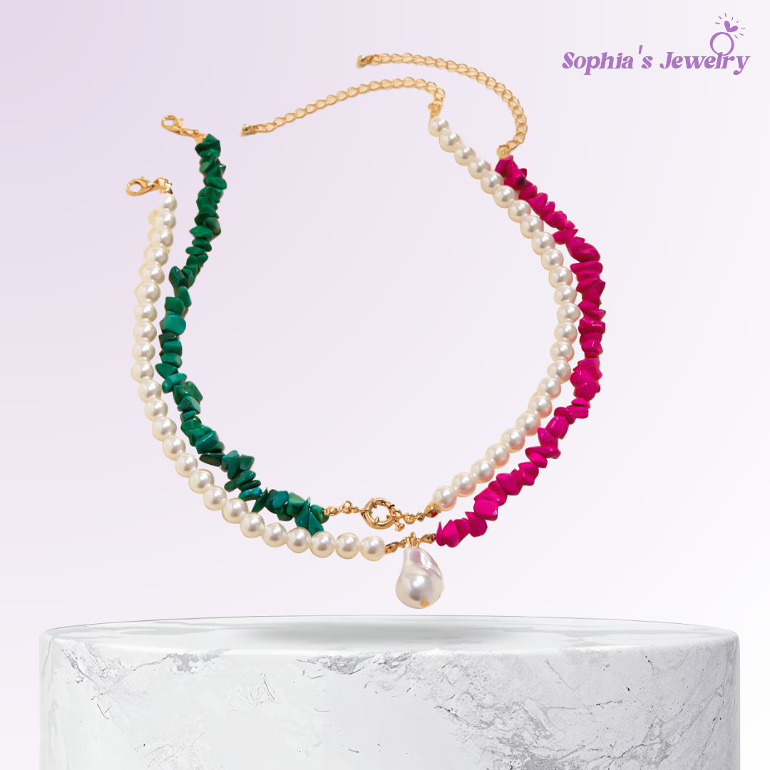 Serena | Radiant Baroque | Silver Necklace
