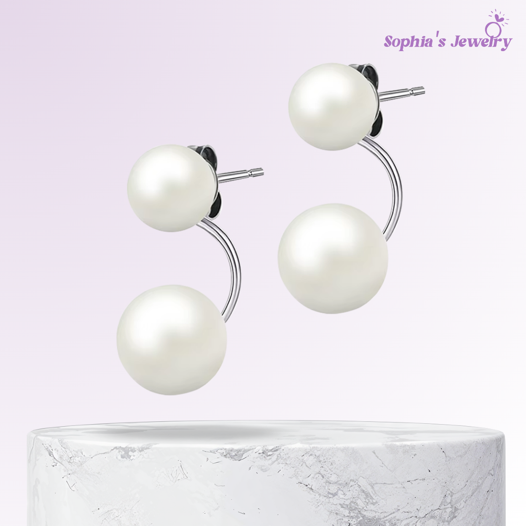 Celina | Pearl Elegant | Silver Earrings