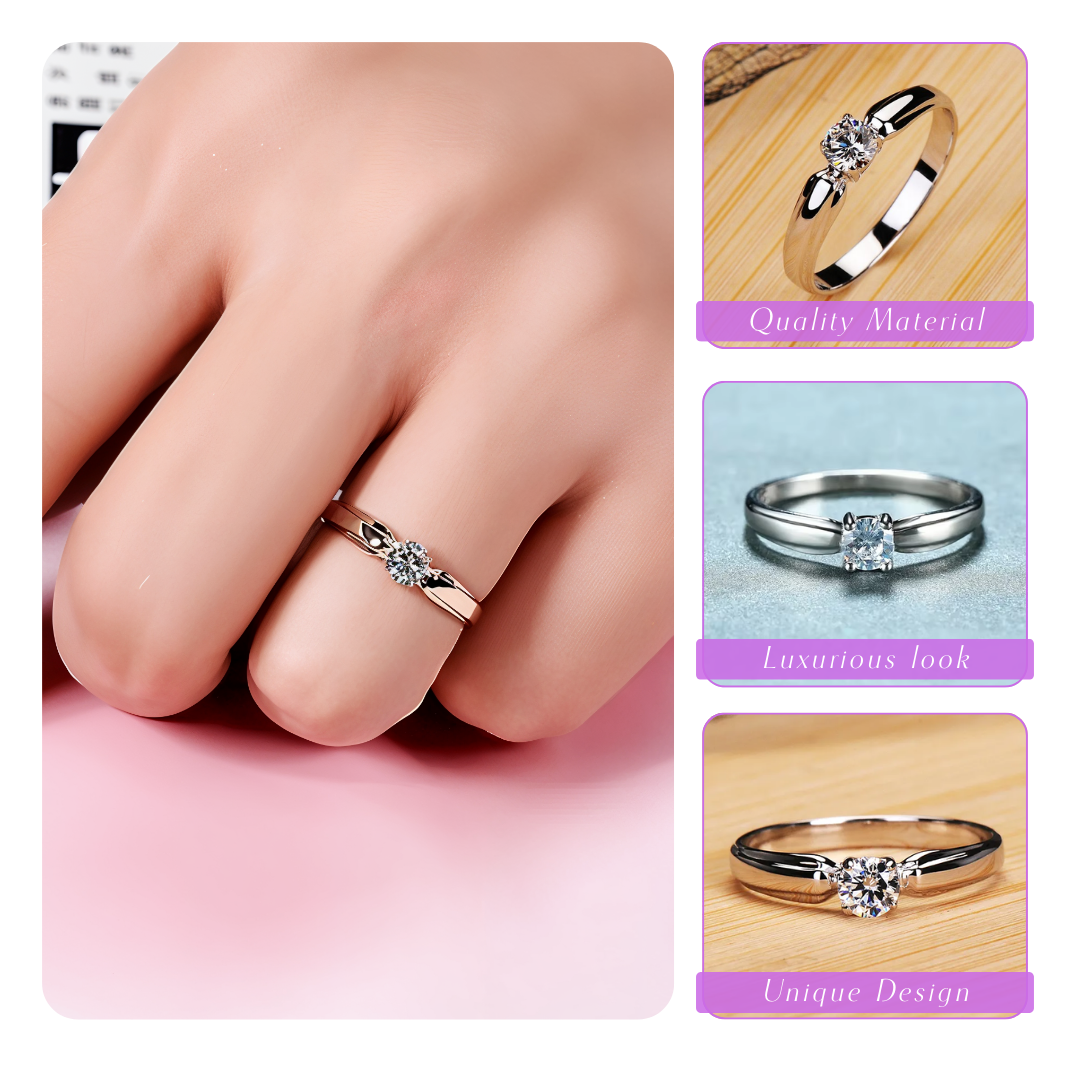Novi | Timeless Elegance with Pure Brilliance | Silver Ring