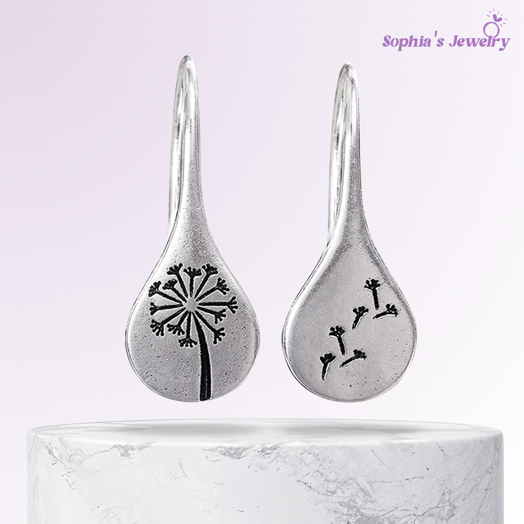 Lyra | Dandelion Wish | Silver Earrings