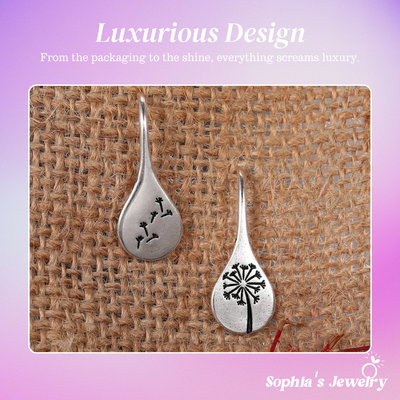 Lyra | Dandelion Wish | Silver Earrings