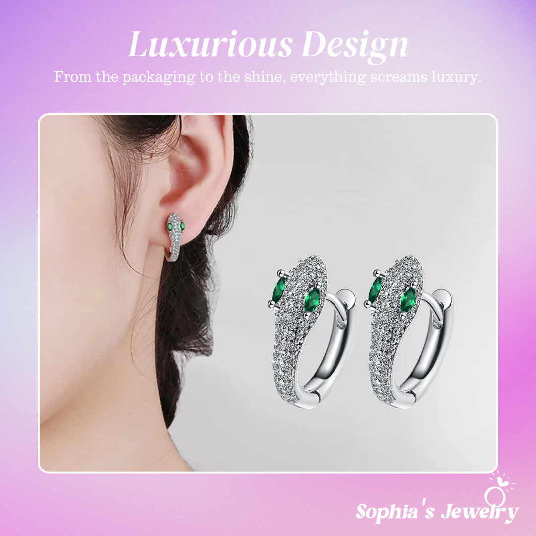Seraphina | Serpent Grace | Silver Earrings