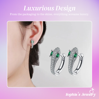 Seraphina | Serpent Grace | Silver Earrings