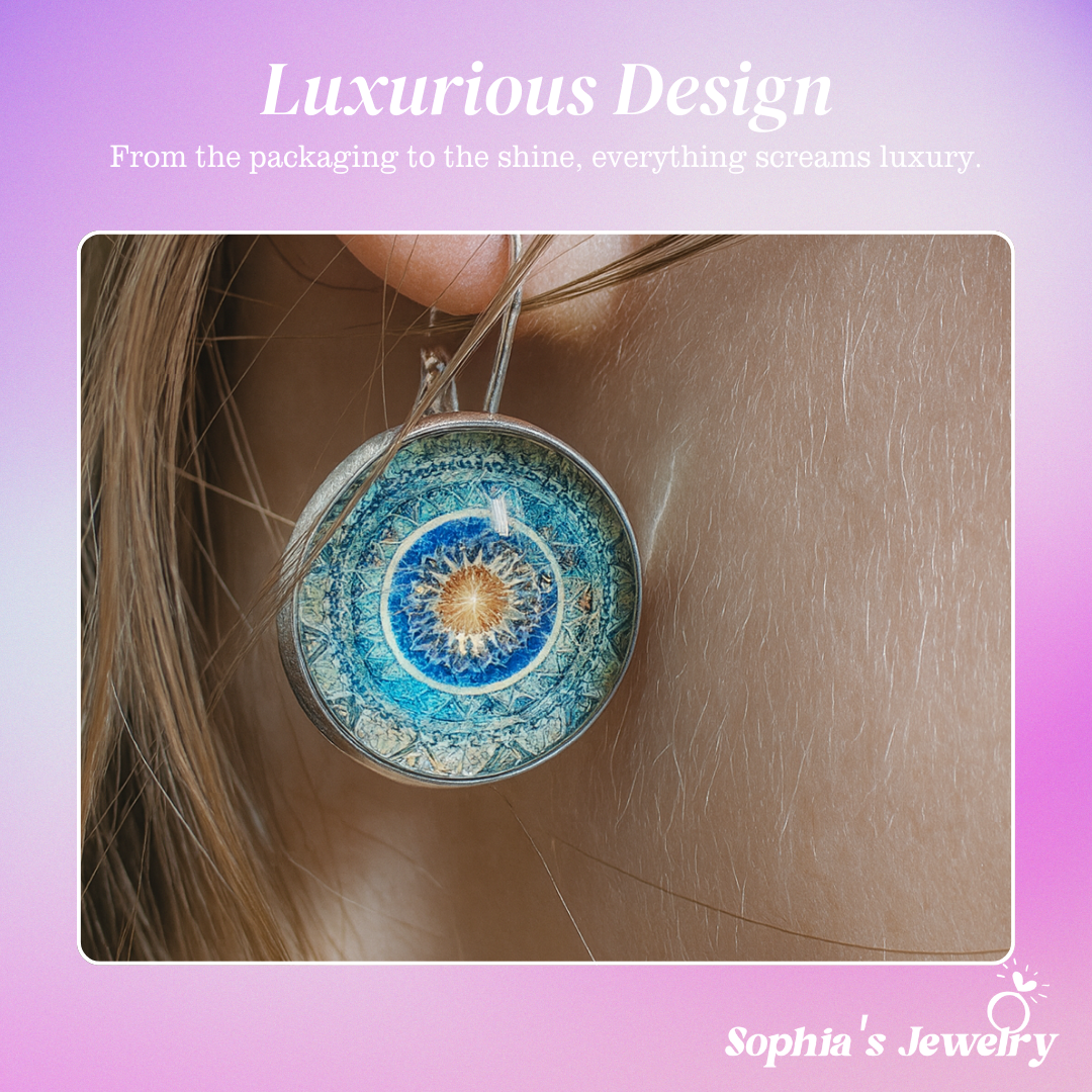Saffira | Vintage Mandala | Silver Earrings