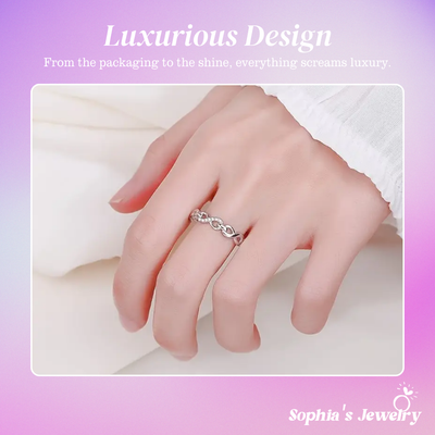 Susane | Sparkling Infinity Symbol | Silver Ring