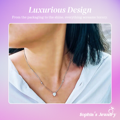 Donna | Radiant Heart Cubic Zirconia | Silver Jewelry Set