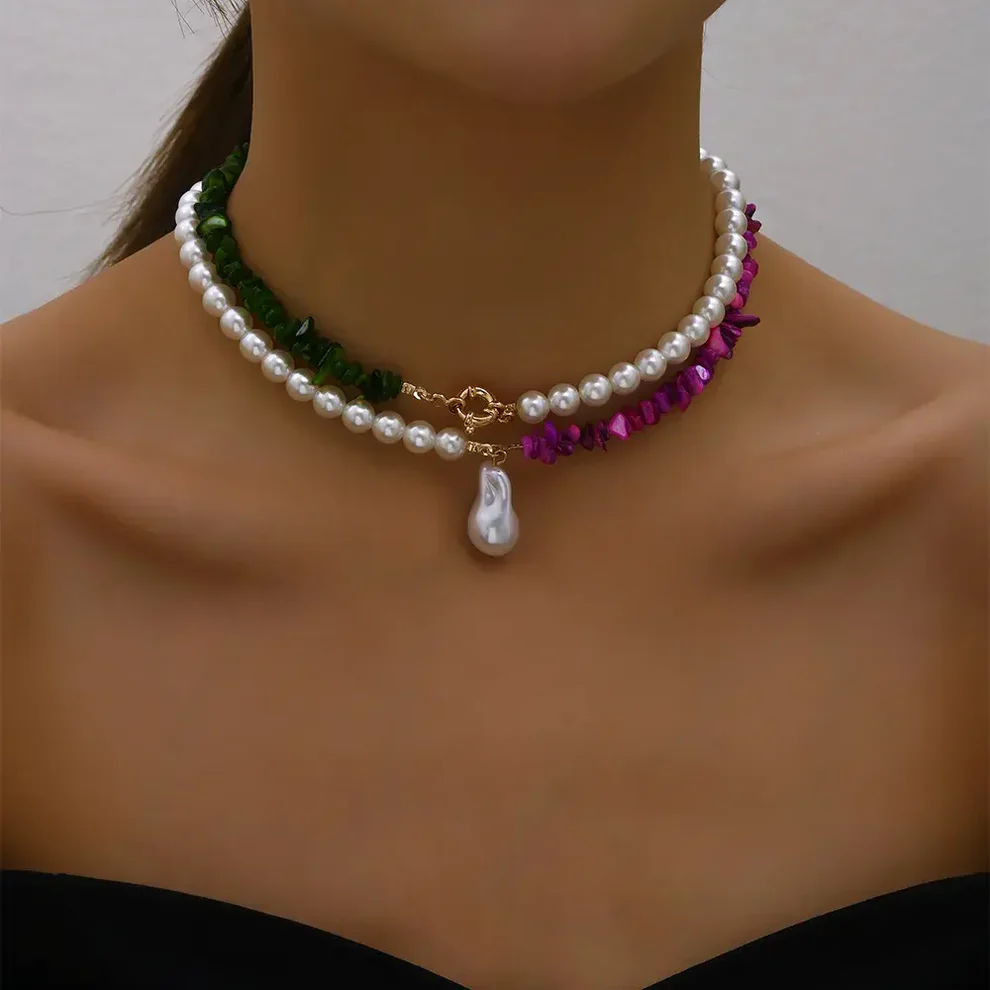 Serena | Radiant Baroque | Silver Necklace